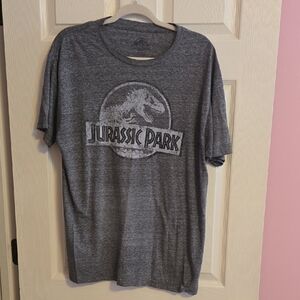 Jurassic Park Heather Gray T-Shirt